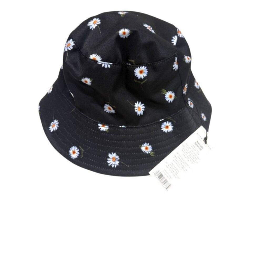 new adult Alice + Olivia one size reversible daisy bucket hat A3 3074